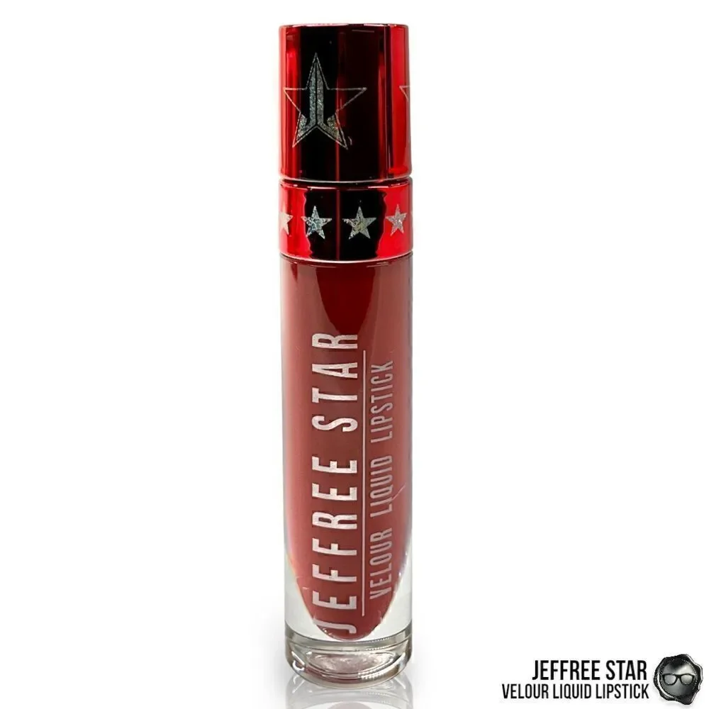 JEFFREE STAR VELOUR LIQUID LIPSTICK CUT THROAT LOVE RED FULL PIGMENT LIP COLOR